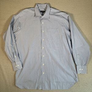 Robert Talbott Shirt Men’s‎ Size 18-36/37 T Blue Gingham Check Plaid Button Up
